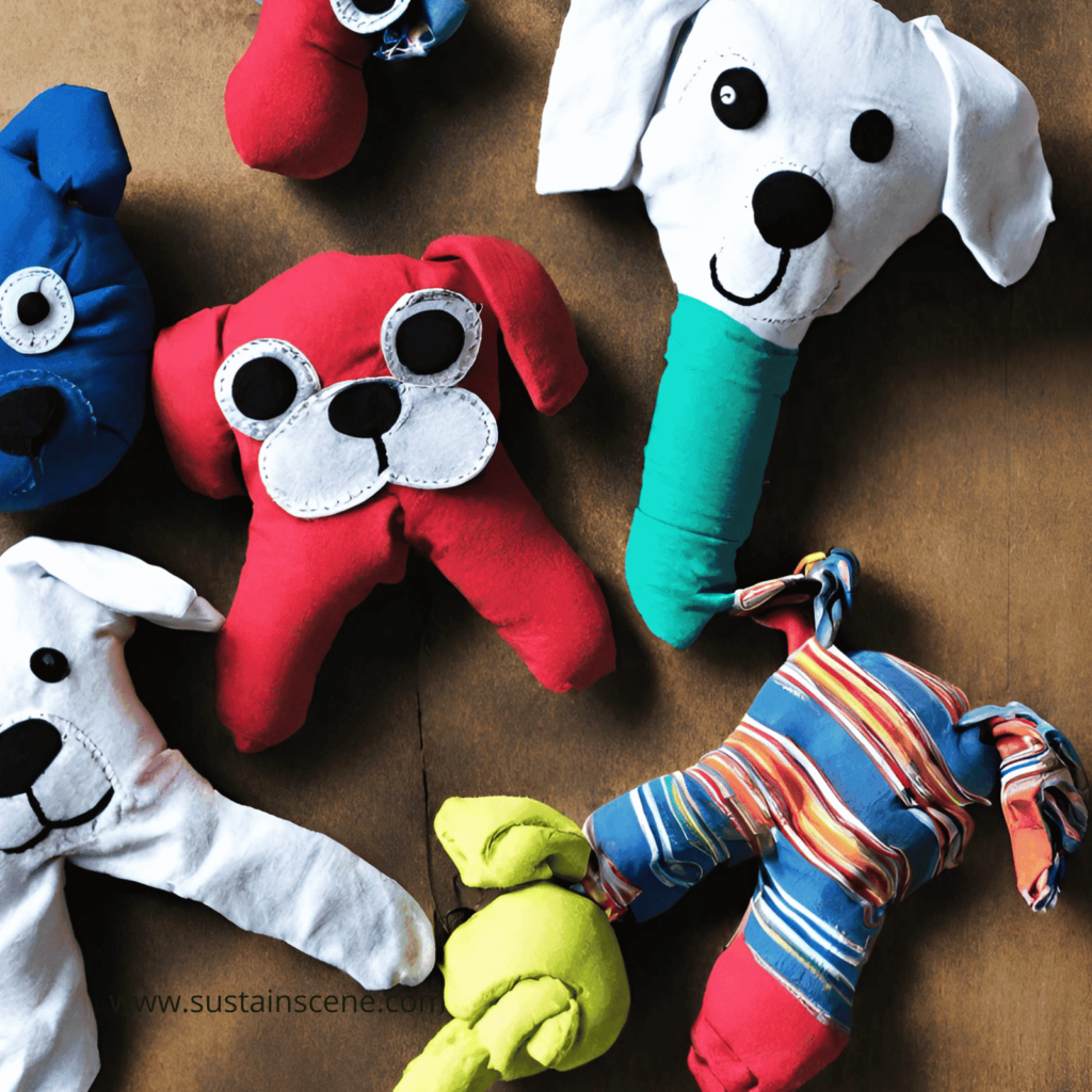 DIY Dog Toys Made from Old T-shirts!